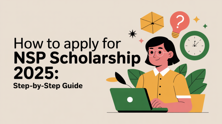 How to Apply for NSP Scholarship 2025: Step-by-Step Guide