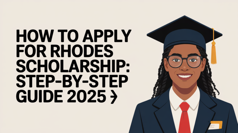How to Apply for Rhodes Scholarship: Step-by-Step Guide 2025