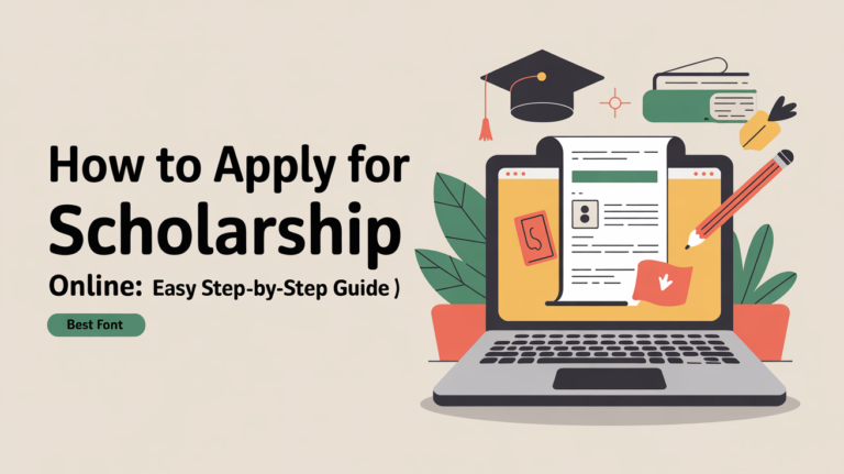 How to Apply for Scholarship Online: Easy Step-by-Step Guide
