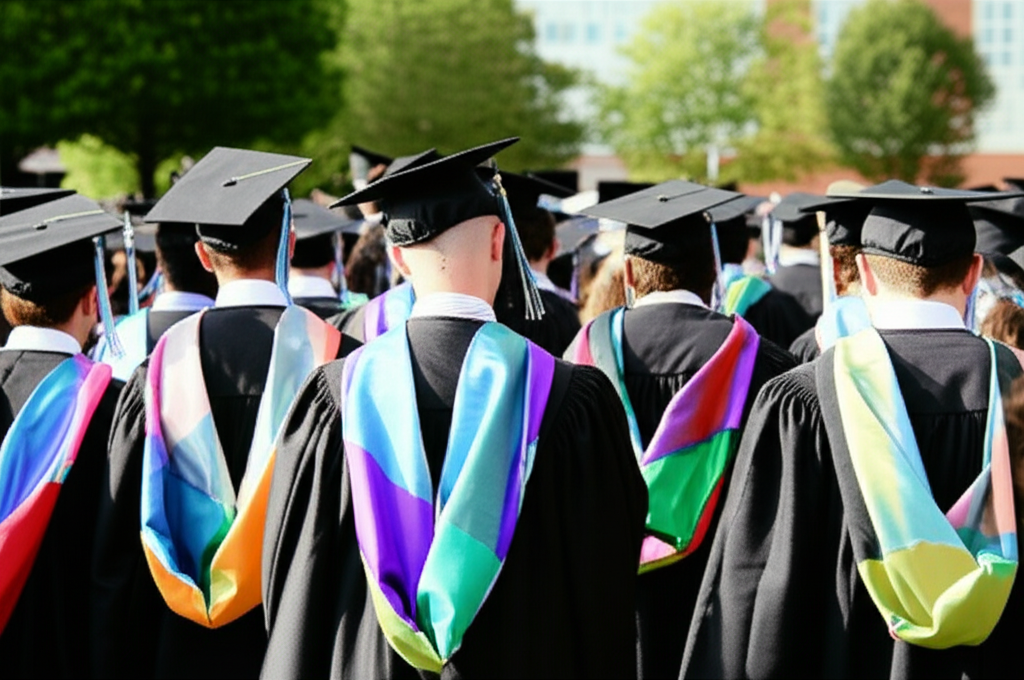 Generate a high-quality, relevant image prompt for an article about: How Many Students Graduate High
